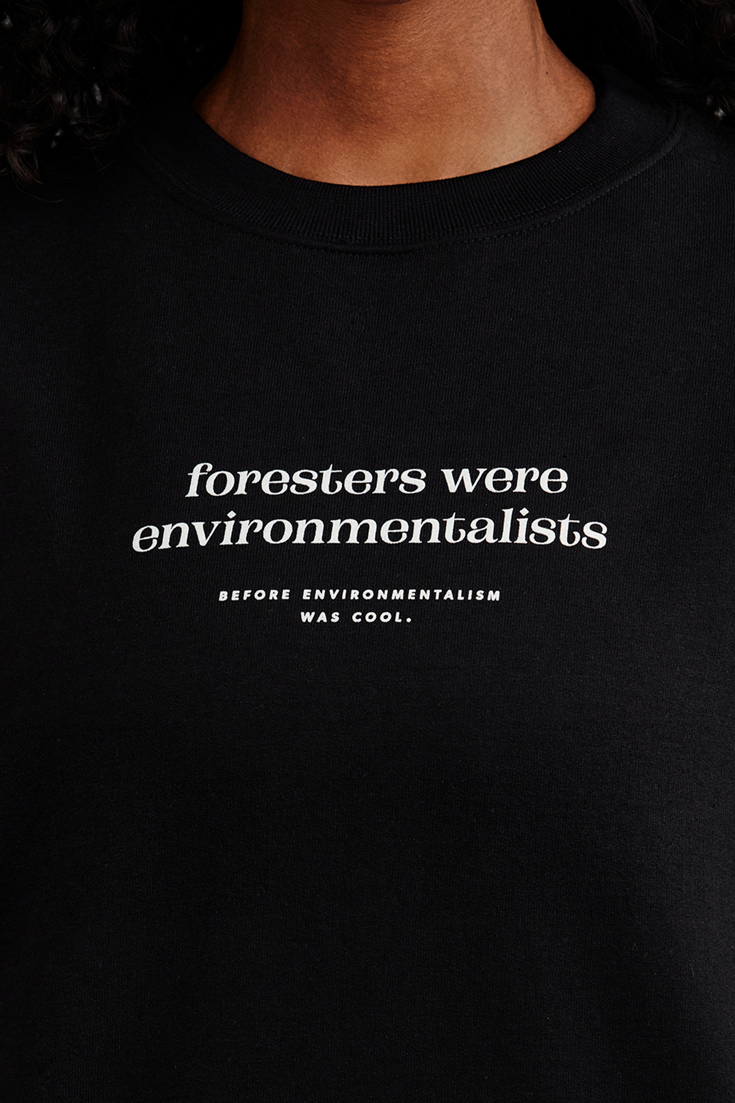 Black Crewneck – Environmentalists