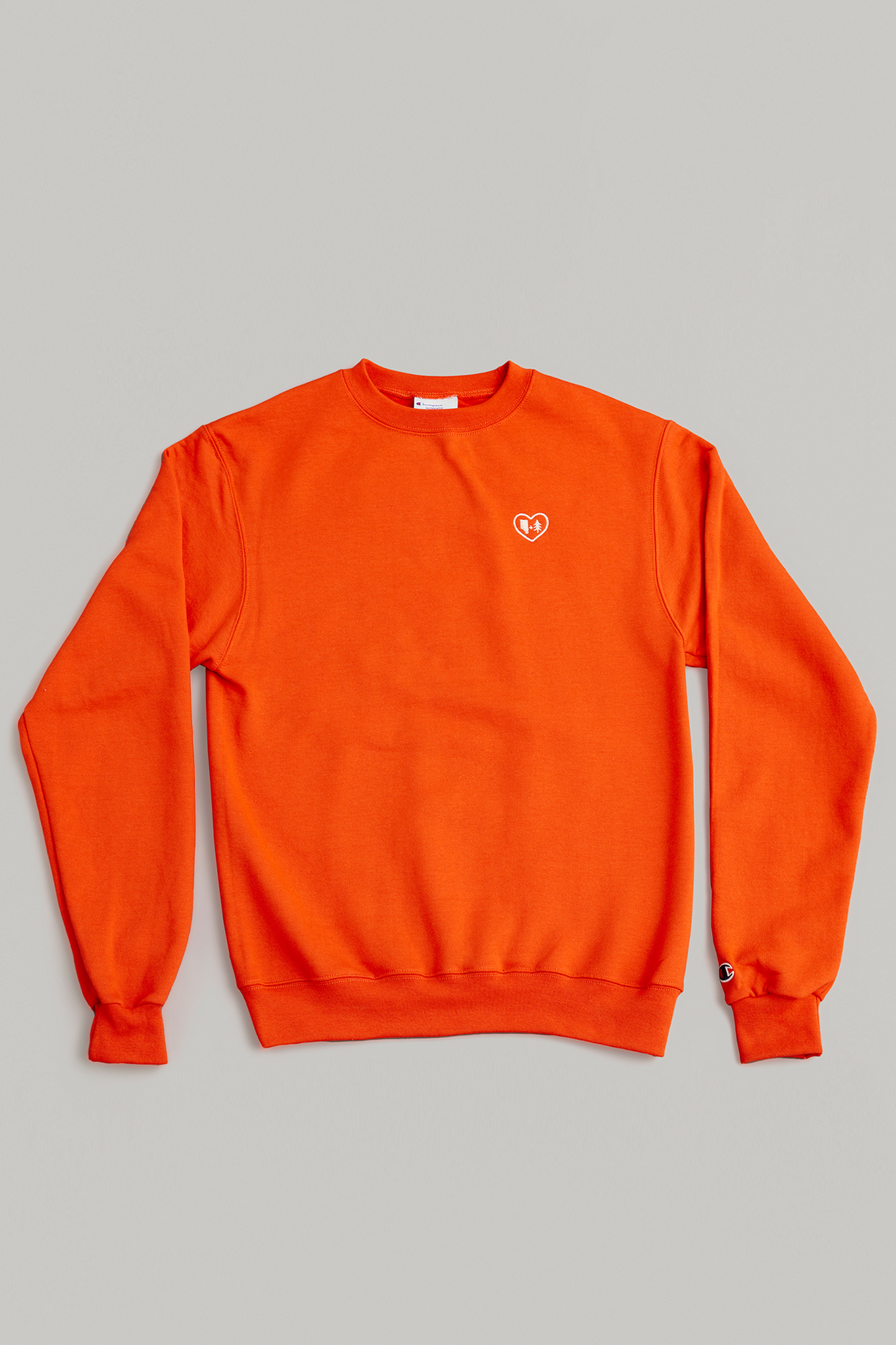 Orange Crewneck – Love AB Forests Logo