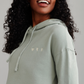 Sage Green – Love AB Crop Hoodie