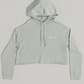 Sage Green – Love AB Crop Hoodie