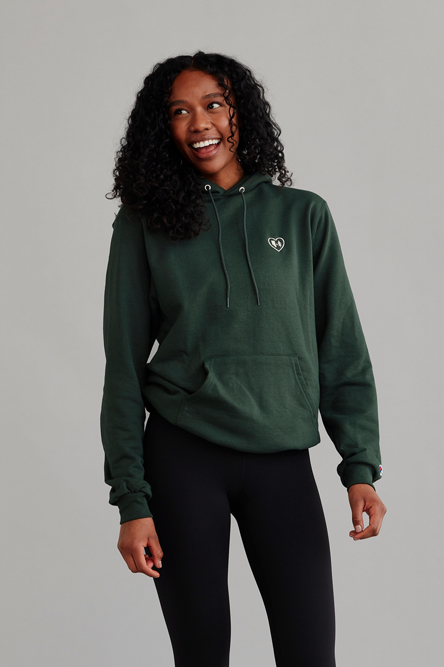 Forest Green Hoodie – Love AB Forests Logo