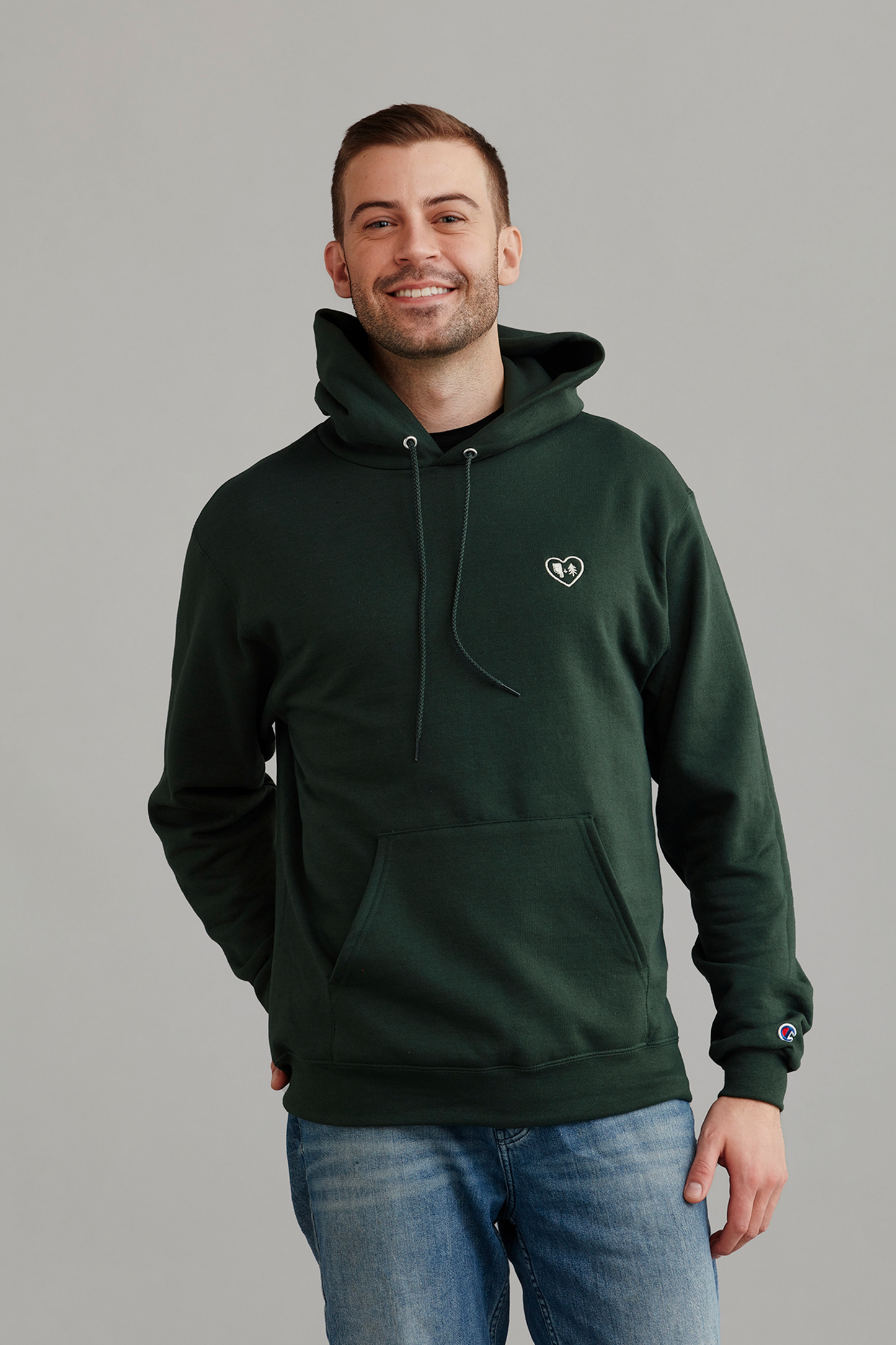 Forest Green Hoodie – Love AB Forests Logo