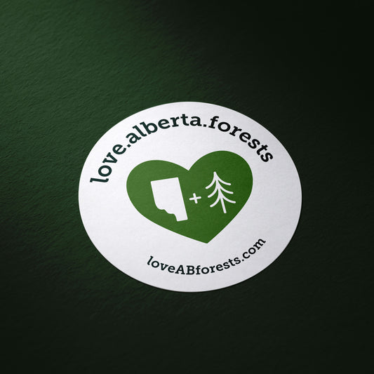 love.alberta.forests sticker